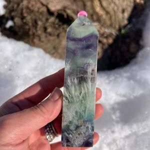 Feather (5) fluorite tower | crystal